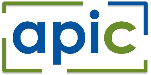 Das Logo des Verbundes APIC besteht aus den vier Buchstaben der Kurzbezeichung, umfasst von einem unterbrochenen Rechteck.